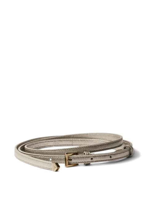 Prada buckle leather belt - Neutrals - zdjęcie produktu nr 1