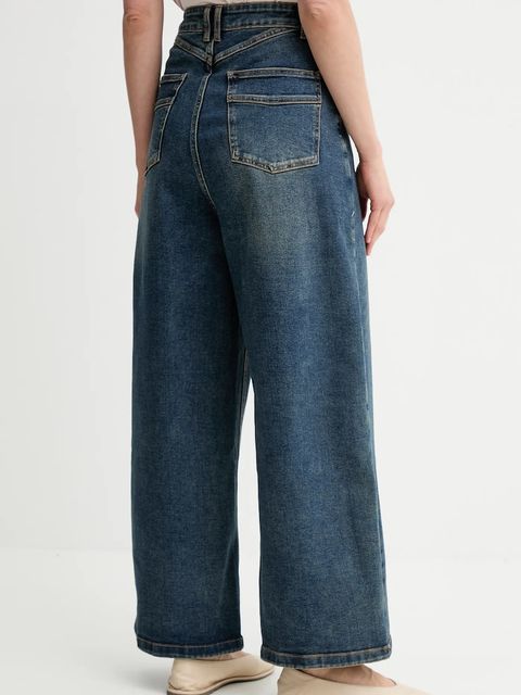 Answear.LAB jeansy damskie kolor granatowy