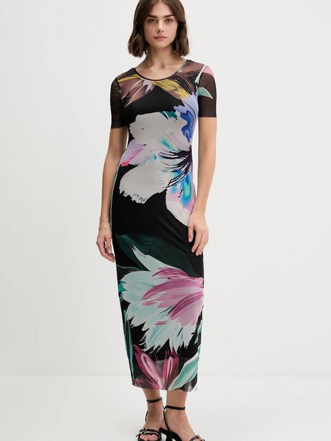 Desigual sukienka BERNADETTE kolor czarny 25WWVK19 - zdjęcie produktu nr 1