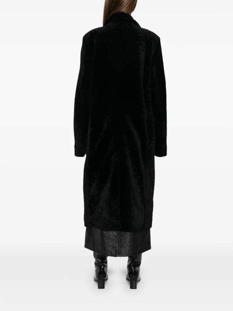 TOTEME shearling coat - Black