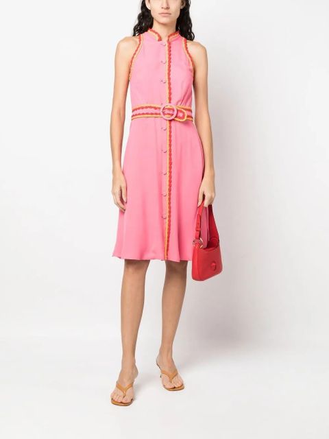 Moschino belted-waist sleeveless dress - Pink - zdjęcie produktu nr 2