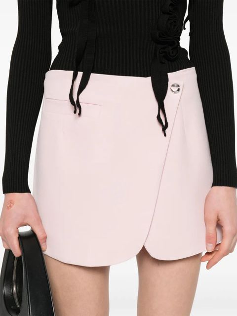Coperni logo-plaque mini skirt - Pink