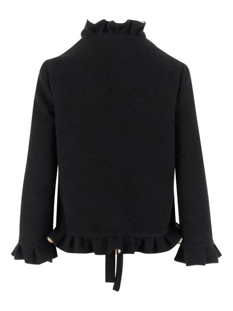 Valentino Garavani ruffle jacket - Black