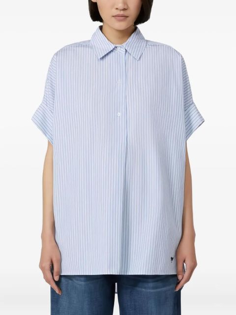 Weekend Max Mara striped-pattern short-sleeve shirt - Blue - zdjęcie produktu nr 2