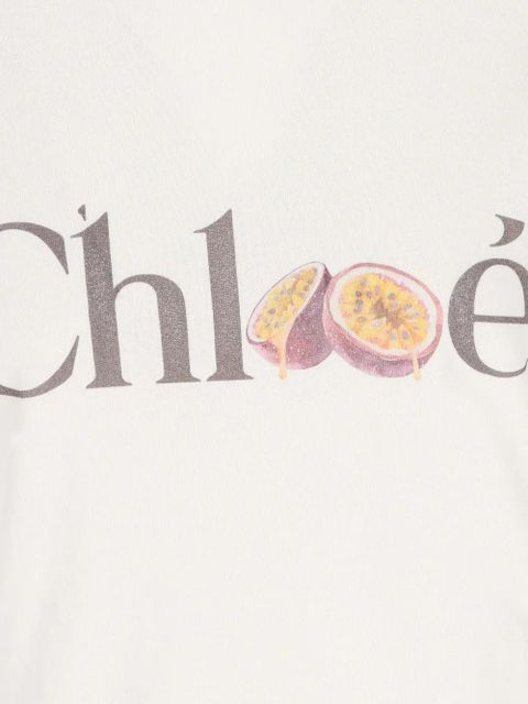 Chloé logo T-shirt - Neutrals