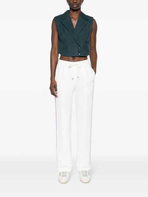 Zadig&Voltaire Pomy stripe-detail crepe trousers - White - zdjęcie produktu nr 2