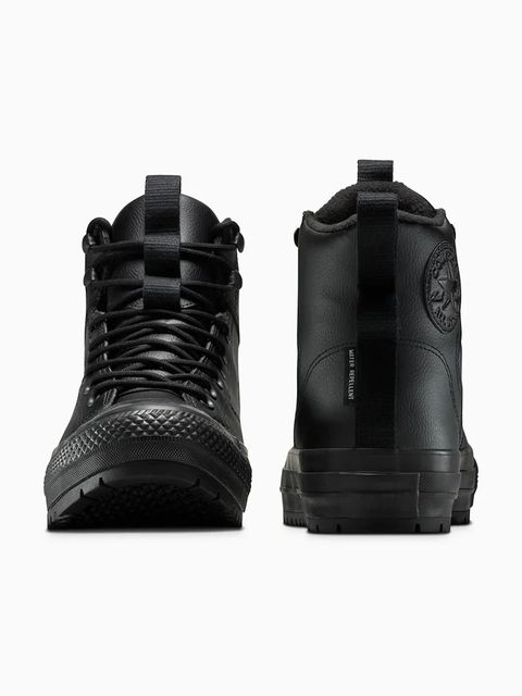 Converse trampki skórzane Chuck Taylor All Star Hiker Boot Water Repellent kolor czarny A13234C