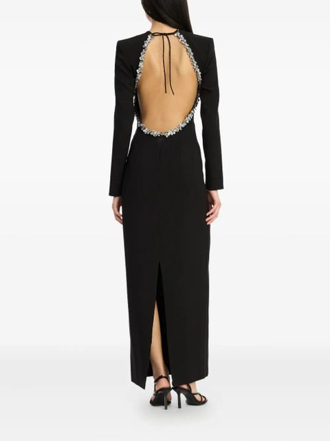 ROTATE BIRGER CHRISTENSEN open-back maxi dress - Black