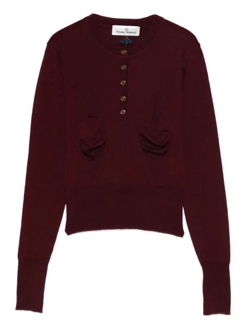 Vivienne Westwood Tit button detail jumper - Red - zdjęcie produktu nr 1