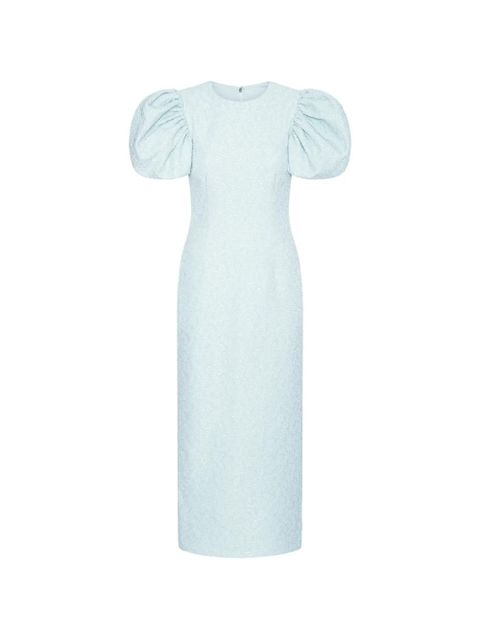 ROTATE BIRGER CHRISTENSEN puff-sleeve midi dress - Blue - zdjęcie produktu nr 1