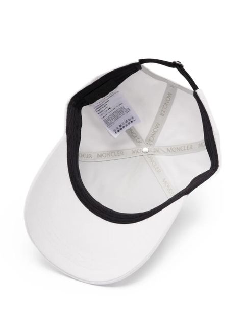 Moncler logo-patch baseball cap - White