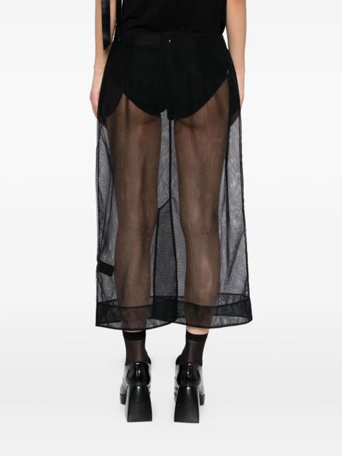 Simone Rocha ribbon-embellished skirt - Black