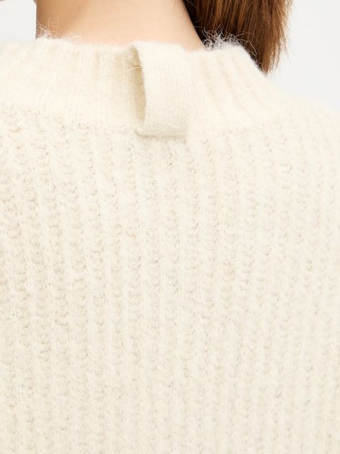 Morgan sweter z dodatkiem wełny damski kolor beżowy ciepły MACHA