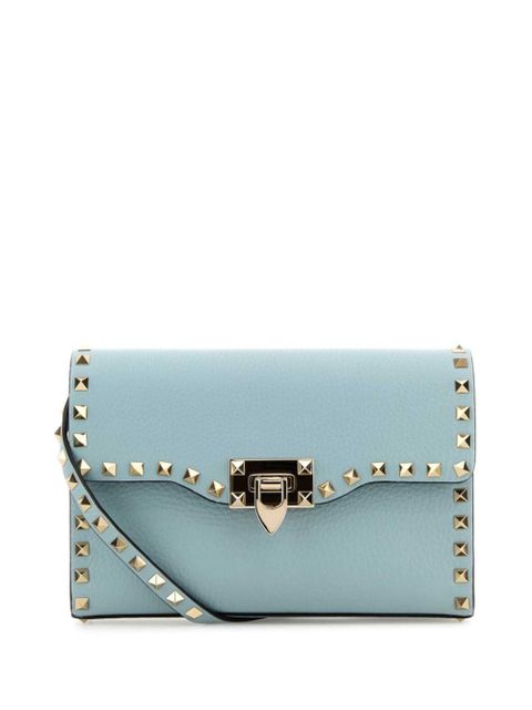 Valentino Garavani small Rockstud leather crossbody bag - Blue