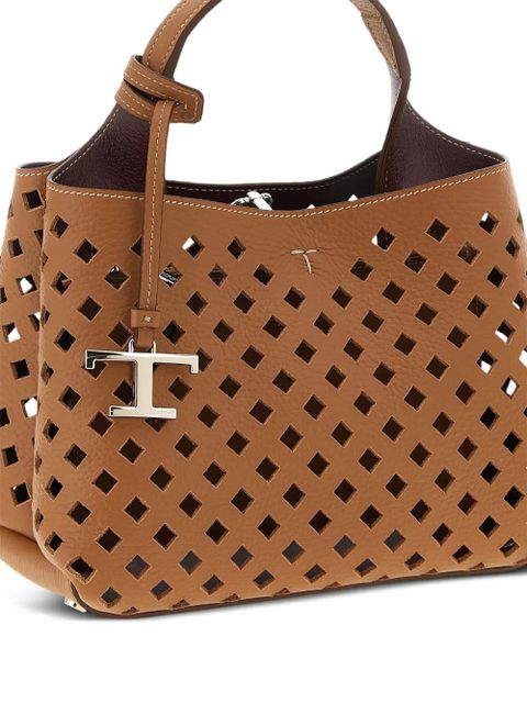 Tod's Apa Micro openwork handbag - Brown