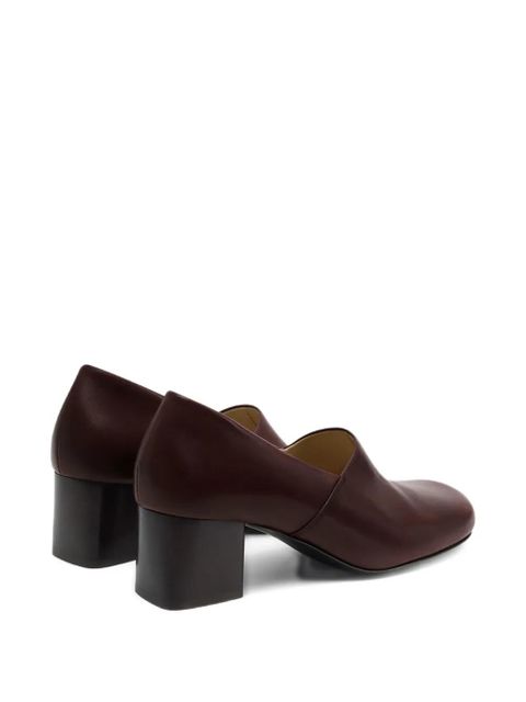 LEMAIRE 55mm Anatomic block-heel pumps - Brown