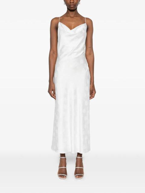 ROTATE BIRGER CHRISTENSEN cowl-neck midi dress - White