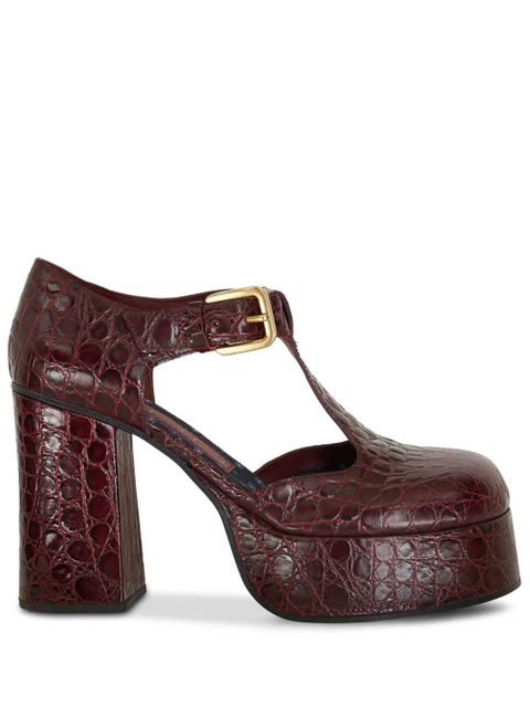 ETRO Mary Jane 110mm round-toe pumps - Red - zdjęcie produktu nr 1