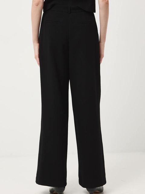 Medicine spodnie damskie kolor czarny szerokie high waist