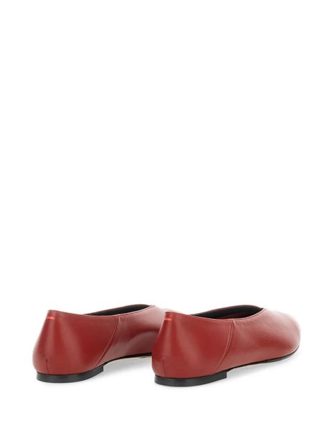 Aeyde Moa pointed-toe ballet flats - Red