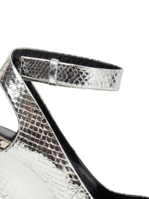 TOM FORD crossover-strap pumps - Silver - zdjęcie produktu nr 2