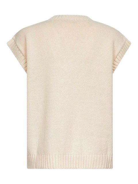 Weekend Max Mara v-neck sleeveless sweater - Neutrals - zdjęcie produktu nr 2