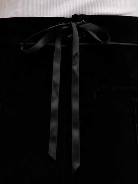 adidas Originals spodnie dresowe welurowe Velvet damskie kolor czarny szerokie high waist KF2304