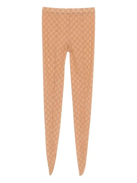 Gucci logo-print tights - Neutrals - zdjęcie produktu nr 2