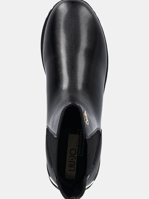 Liu Jo sztyblety skórzane LIU JO MAXI WONDER 95 damskie kolor czarny na platformie BF5001PX24122222 - zdjęcie produktu nr 2