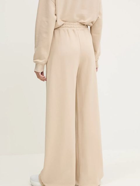 Guess spodnie dresowe bawełniane PRIMULA damskie kolor beżowy gładkie V5GB07 KCRP0