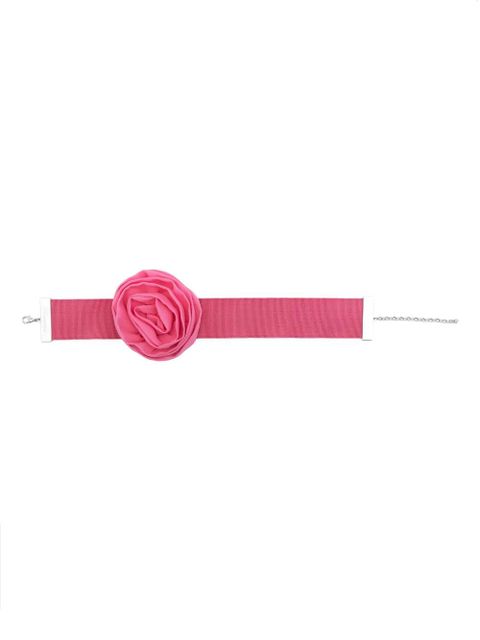 Blumarine floral-brooch choker necklace - Pink - zdjęcie produktu nr 1