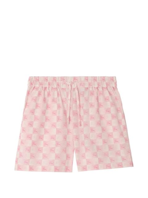 Burberry EKD checkerboard​ cotton poplin shorts - Pink - zdjęcie produktu nr 1