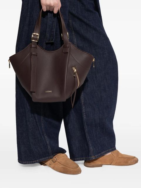 LOEWE Hammock Flip leather tote bag - Brown - zdjęcie produktu nr 2