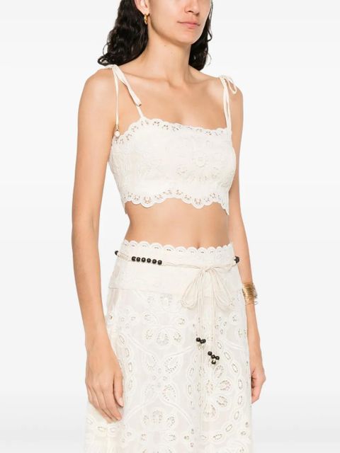 ZIMMERMANN cropped top - Neutrals