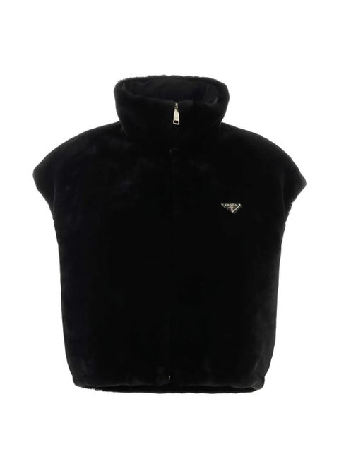 Prada high-neck zipped gilet - Black - zdjęcie produktu nr 1