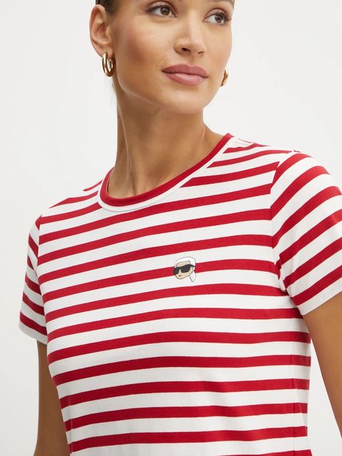 Karl Lagerfeld t-shirt bawełniany IKON