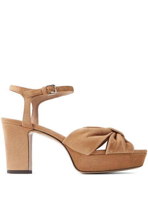 Jimmy Choo 80mm Heloise sandals - Brown - zdjęcie produktu nr 1