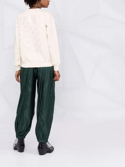 Off-White Diag-print crew-neck sweatshirt - Neutrals