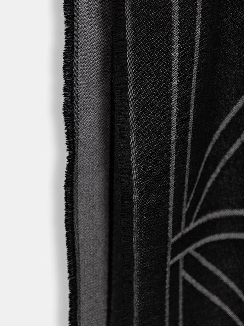 Calvin Klein szalik damski kolor czarny wzorzysty LV04F8074G - zdjęcie produktu nr 2