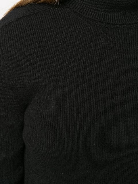 Saint Laurent cashmere turtleneck jumper - Black