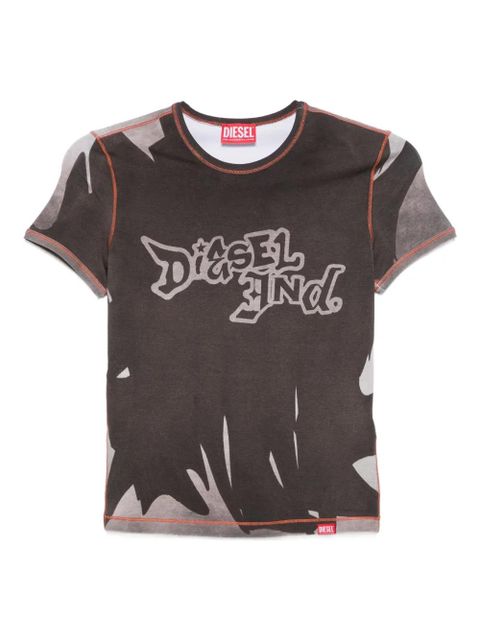 Diesel logo-print t-shirt - Brown - zdjęcie produktu nr 1