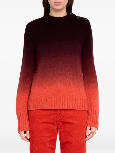 Zadig&Voltaire Malty button sweater - Red