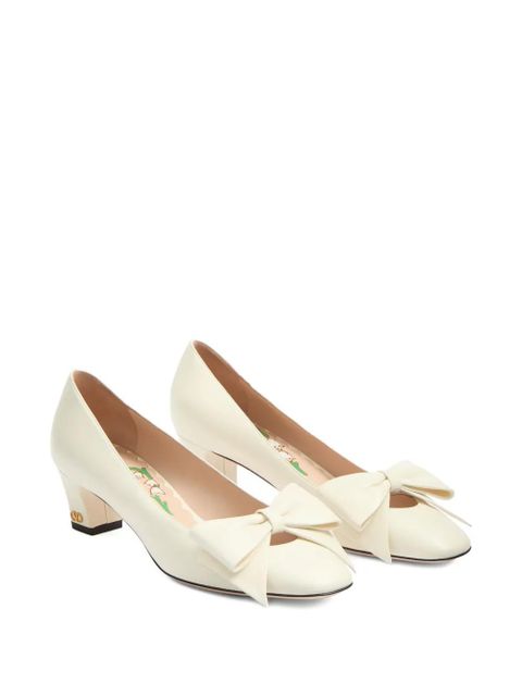 Valentino Garavani 45mm Bowow pumps - Neutrals