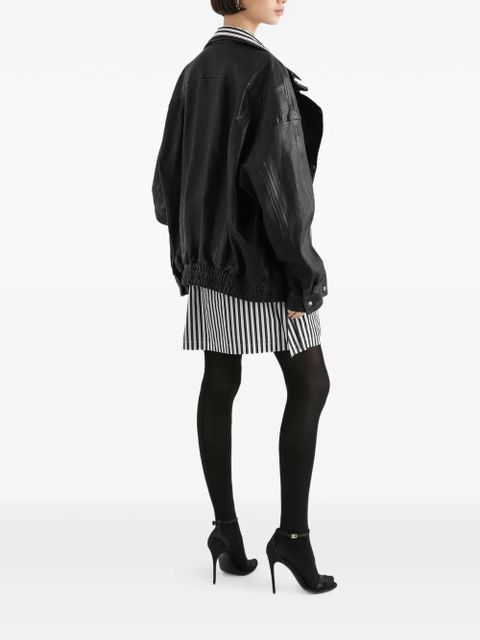 Dolce & Gabbana striped drawstring-fastening shorts - White