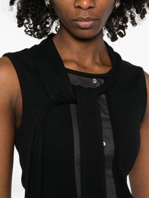 LEMAIRE asymmetrical fitted top - Black