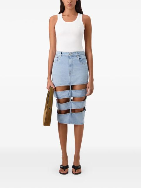 Coperni midi spiral denim skirt - Blue - zdjęcie produktu nr 2