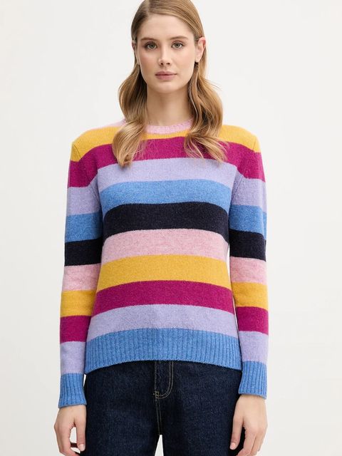 United Colors of Benetton sweter wełniany damski kolor różowy 103ME107E - zdjęcie produktu nr 1