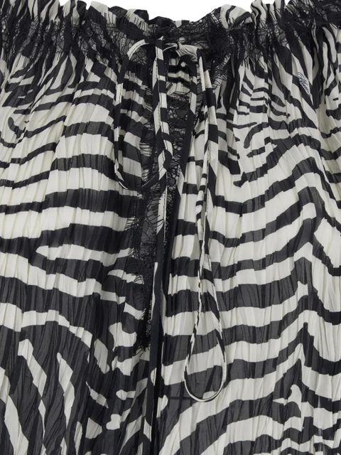 Blumarine zebra print lace blouse - White - zdjęcie produktu nr 2