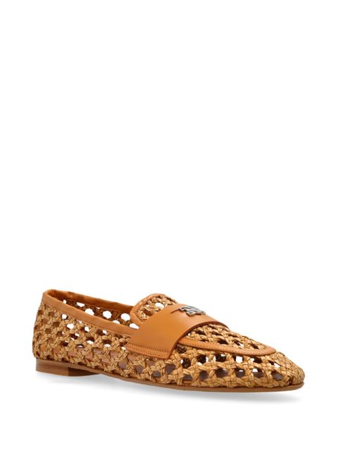 Casadei open-detailed loafers - Brown