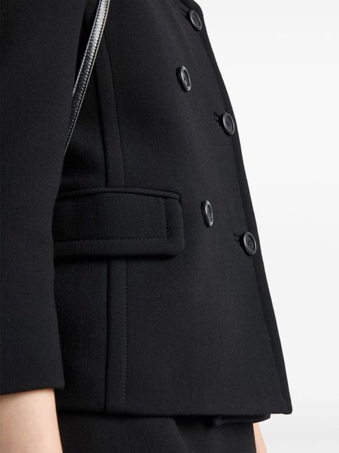 Prada double-breasted jacket - Black
